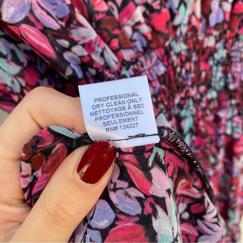 MISA - Floral Long Sleeve Dress - Picture 10 of 14